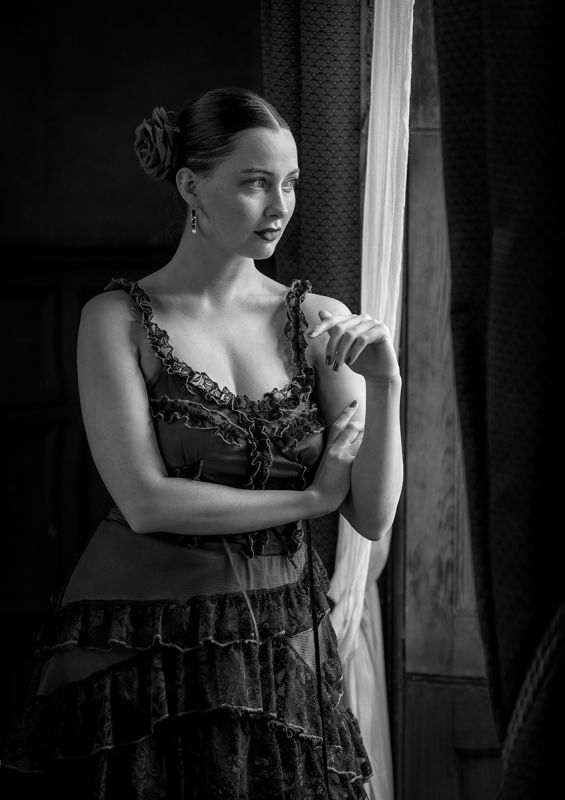 Taylor by the window
